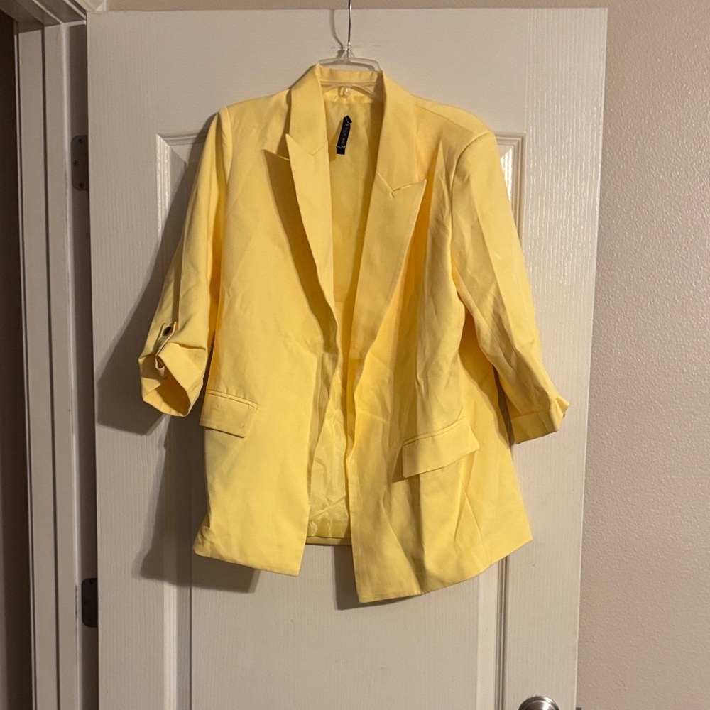 Amazon Women's Sunny Yellow Blazer